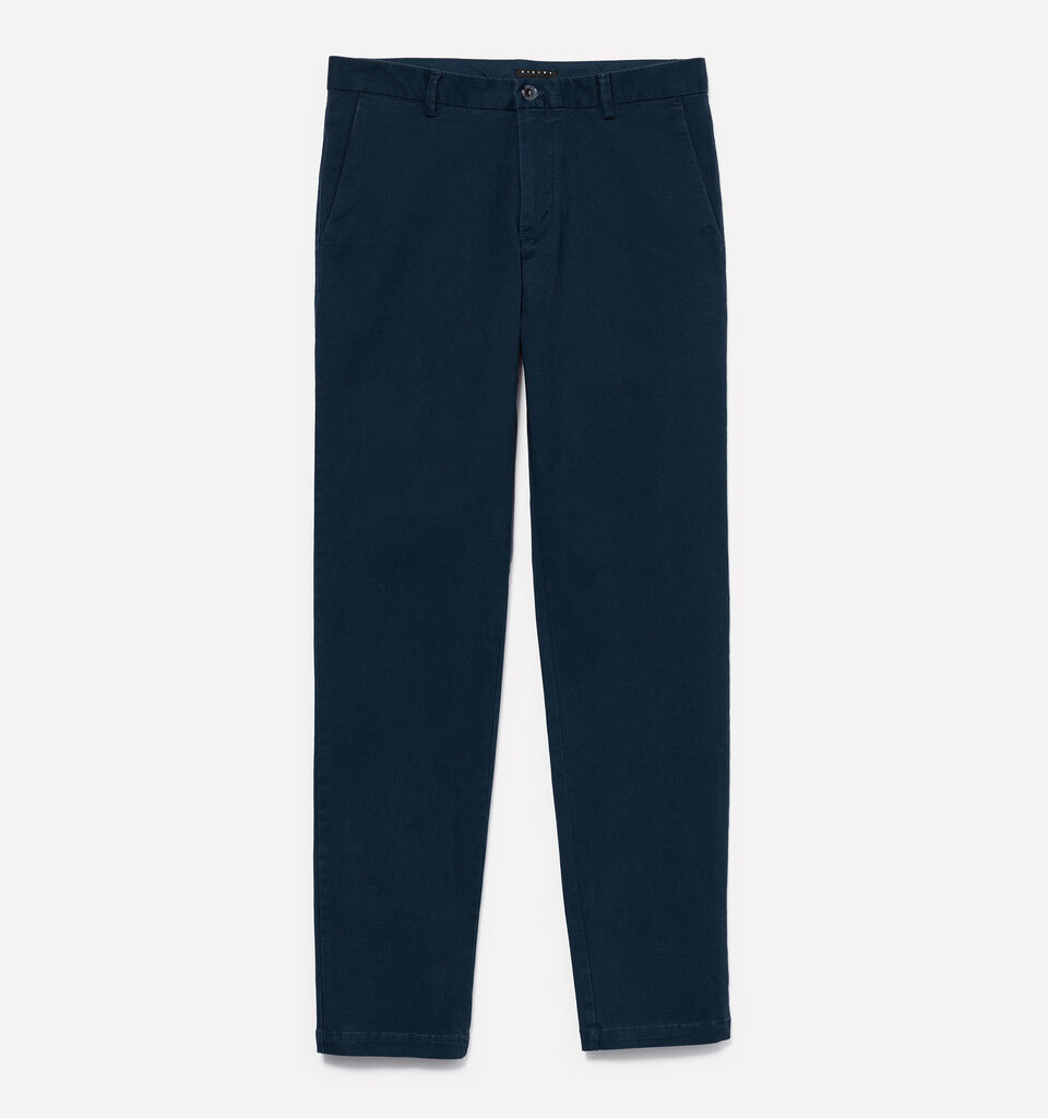 Παντελόνι τσίνο μπλε σκούρο - παντελόνια chinos ανδρικά - Σκουρο Μπλε | Sisley image number 1